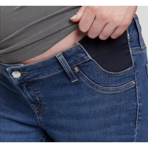 GAP Denim NWT Maternity Easy Legging Side Insert Jean Jeggings Size 28 or US 6 - Picture 5 of 11